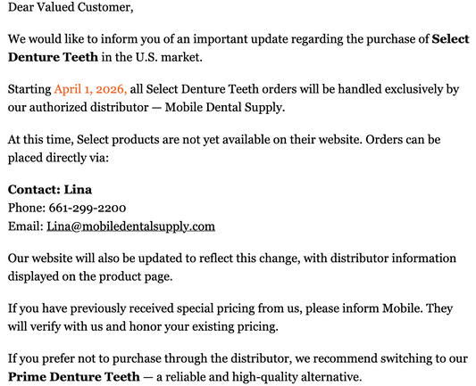 NOBILDENT Select XL Denture Teeth